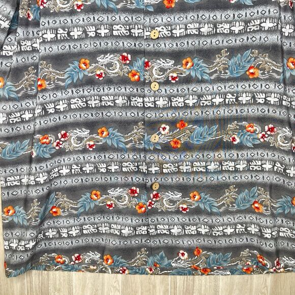 Kennington LTD California Hawaiian Shirt Men’s XL Florar Dragon Skater Surfer - Picture 4 of 9